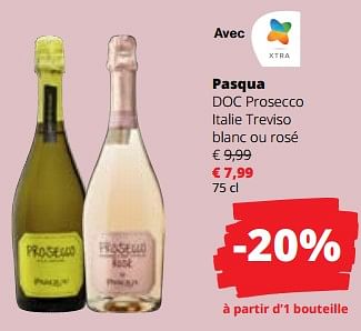 Promoties Pasqua doc prosecco italie treviso blanc ou rosé - Schuimwijnen - Geldig van 01/06/2023 tot 14/06/2023 bij Spar (Colruytgroup)