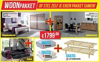 Woonpakket slaapkamerset + eetkamerset + salon-Huismerk - Meubelen Robberecht