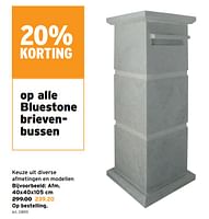 Promoties Bluestone brievenbussen - Huismerk - Gamma - Geldig van 24/05/2023 tot 06/06/2023 bij Gamma