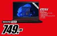 Msi gf63 thin gaming-laptop-MSI