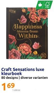 Promoties Craft sensations luxe kleurboek - Craft Sensations - Geldig van 24/05/2023 tot 30/05/2023 bij Action