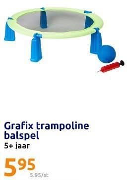 Promoties Grafix trampoline balspel - Grafix - Geldig van 24/05/2023 tot 30/05/2023 bij Action