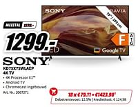 Sony kd75x75wlaep 4k tv-Sony
