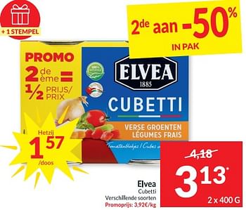 Promoties Elvea cubetti - Elvea - Geldig van 30/05/2023 tot 04/06/2023 bij Intermarche