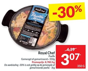 Promoties Royal chef paella gemengd of gemarineerd - Royal Chef - Geldig van 30/05/2023 tot 04/06/2023 bij Intermarche