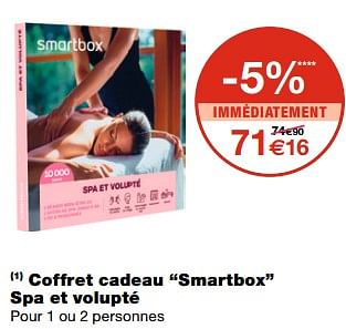 Promotions Coffret cadeau smartbox spa et volupté - Smartbox - Valide de 24/05/2023 à 04/06/2023 chez MonoPrix