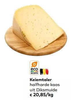 Promoties Keiemtaler halfharde kaas uit diksmuide - Huismerk - Bioplanet - Geldig van 24/05/2023 tot 20/06/2023 bij Bioplanet