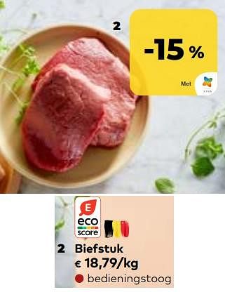 Promoties Biefstuk - Huismerk - Bioplanet - Geldig van 24/05/2023 tot 20/06/2023 bij Bioplanet