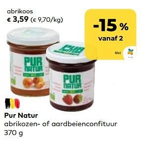 Promoties Pur natur abrikoos - Pur Natur - Geldig van 24/05/2023 tot 20/06/2023 bij Bioplanet