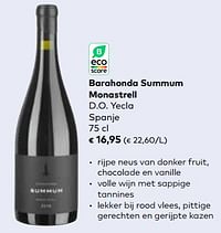 Barahonda summum monastrell d.o. yecla spanje-Rode wijnen