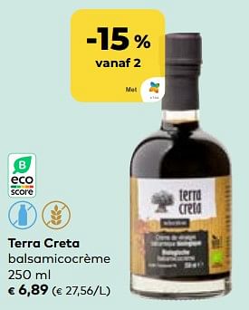 Promoties Terra creta balsamicocrème - Terra creta - Geldig van 24/05/2023 tot 20/06/2023 bij Bioplanet