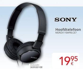 Promoties Sony hoofdtelefoon mdrzx110apb.ce7 - Sony - Geldig van 01/06/2023 tot 30/06/2023 bij Eldi
