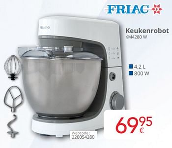 Promoties Friac keukenrobot km4280 w - Friac - Geldig van 01/06/2023 tot 30/06/2023 bij Eldi