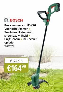 Promoties Bosch easy grasscut 18v-26 - Bosch - Geldig van 22/05/2023 tot 30/06/2023 bij Europoint