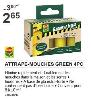Promoties Attrape-mouches green 4pc - Compo - Geldig van 01/06/2023 tot 18/06/2023 bij HandyHome