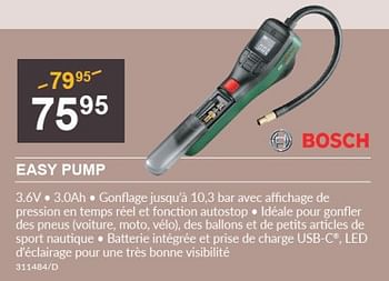 Promoties Bosch easy pump - Bosch - Geldig van 01/06/2023 tot 18/06/2023 bij HandyHome