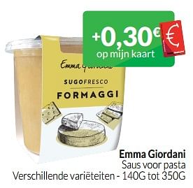 Promoties Emma giordani saus voor pasta - Emma Giordani - Geldig van 01/06/2023 tot 30/06/2023 bij Intermarche
