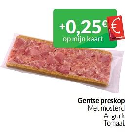 Promoties Gentse preskop met mosterd augurk tomaat - Huismerk - Intermarche - Geldig van 01/06/2023 tot 30/06/2023 bij Intermarche