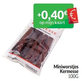 Promoties Miniworstjes kermesse - Huismerk - Intermarche - Geldig van 01/06/2023 tot 30/06/2023 bij Intermarche