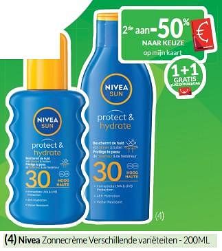 Promoties Nivea zonnecrème - Nivea - Geldig van 01/06/2023 tot 30/06/2023 bij Intermarche
