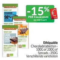 Ethiquable chocoladetabletten - of spreads-Ethiquable