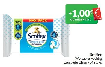 Promoties Scottex wc-papier vochtig complete clean - Scottex - Geldig van 01/06/2023 tot 30/06/2023 bij Intermarche