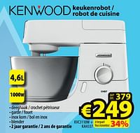 Kenwood keukenrobot - robot de cuisine kvc3110w + kah337-Kenwood