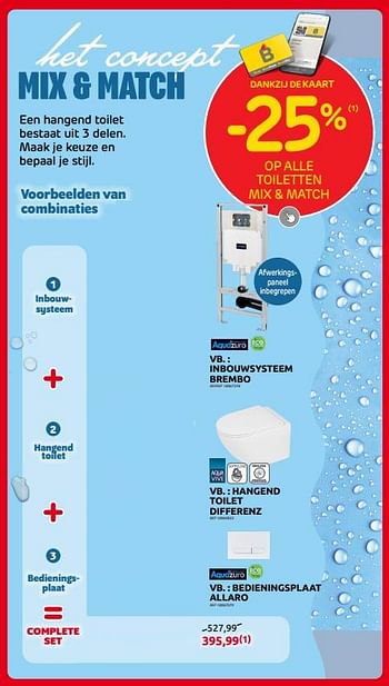 Promoties Inbouwsysteem brembo + hangend toilet differenz + bedieningsplaat allaro - Huismerk - Brico - Geldig van 31/05/2023 tot 12/06/2023 bij Brico