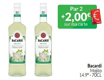 Promoties Bacardi mojito - Bacardi - Geldig van 01/06/2023 tot 30/06/2023 bij Intermarche