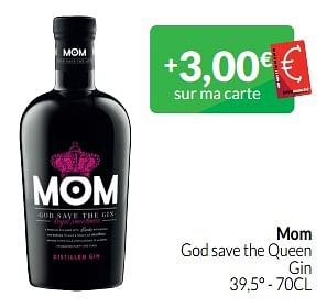 Promotions Mom god save the queen gin - MOM - Valide de 01/06/2023 à 30/06/2023 chez Intermarche