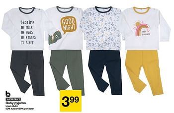 Promoties Baby pyjama - Huismerk - Zeeman  - Geldig van 27/05/2023 tot 09/06/2023 bij Zeeman