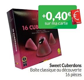 Promotions Sweet cuberdons boîte classique ou découverte - Sweet Cuberdons - Valide de 01/06/2023 à 30/06/2023 chez Intermarche