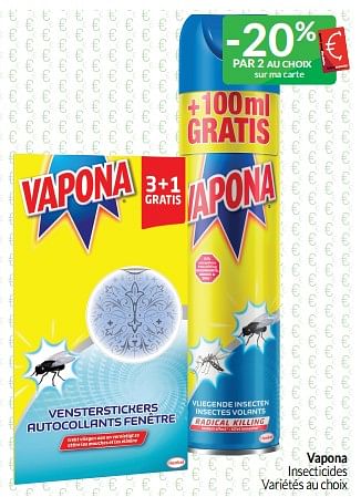Promotions Vapona insecticides - Vapona - Valide de 01/06/2023 à 30/06/2023 chez Intermarche