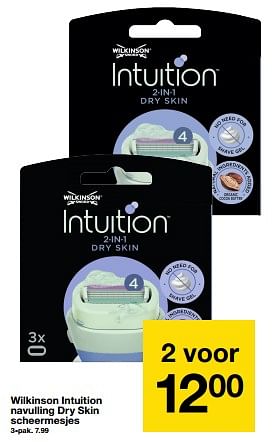 Promoties Wilkinson intuition navulling dry skin scheermesjes - Wilkinson - Geldig van 27/05/2023 tot 09/06/2023 bij Zeeman