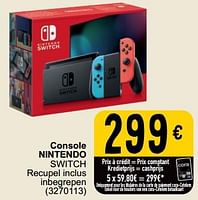 Promoties Console nintendo switch - Nintendo - Geldig van 30/05/2023 tot 12/06/2023 bij Cora