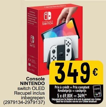 Promotions Console nintendo switch oled - Nintendo - Valide de 30/05/2023 à 12/06/2023 chez Cora