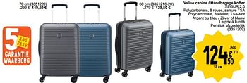Promoties Valise cabine - handbagage koffer segur 2.0 - Delsey - Geldig van 30/05/2023 tot 12/06/2023 bij Cora