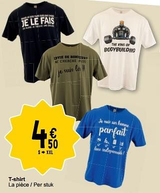 Promotions T-shirt - Produit maison - Cora - Valide de 30/05/2023 à 12/06/2023 chez Cora