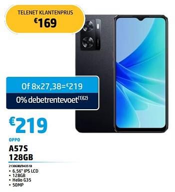 Promoties Oppo a57s 128gb - Oppo - Geldig van 30/05/2023 tot 30/06/2023 bij Auva