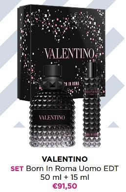 Promoties Valentino set born in roma uomo edt - Valentino - Geldig van 29/05/2023 tot 11/06/2023 bij ICI PARIS XL