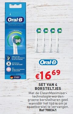 Promotions Set van 4 borsteltjes - Oral-B - Valide de 31/05/2023 à 05/06/2023 chez Trafic