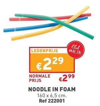 Promoties Noodle in foam - Huismerk - Trafic  - Geldig van 31/05/2023 tot 05/06/2023 bij Trafic