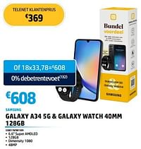 Samsung galaxy a34 5g + galaxy watch 40mm 128gb-Samsung