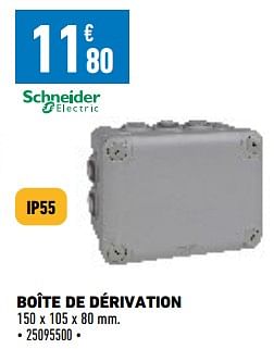 Promotions Boîte de dérivation - Schneider Electric - Valide de 26/05/2023 à 08/06/2023 chez Brico Cash