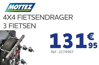 Promotions 4x4 fietsendrager - Mottez - Valide de 25/05/2023 à 31/03/2024 chez Auto 5