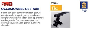 Promoties Dakdragers occasioneel gebruik staal - 1ste prijs - Geldig van 25/05/2023 tot 31/03/2024 bij Auto 5