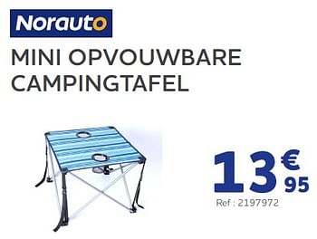 Promoties Mini opvouwbare campingtafel - Norauto - Geldig van 25/05/2023 tot 31/03/2024 bij Auto 5