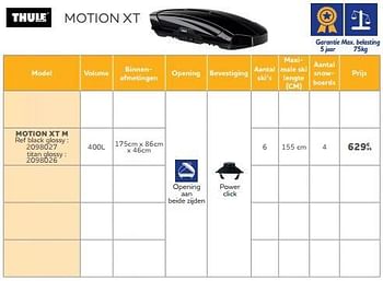 Promoties Motion xt m - Thule - Geldig van 25/05/2023 tot 31/03/2024 bij Auto 5