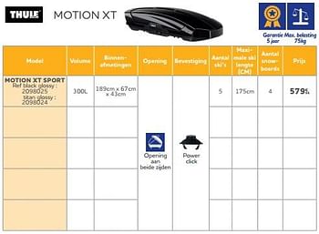 Promotions Motion xt sport - Thule - Valide de 25/05/2023 à 31/03/2024 chez Auto 5
