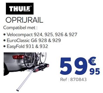 Promotions Oprijrail - Thule - Valide de 25/05/2023 à 31/03/2024 chez Auto 5